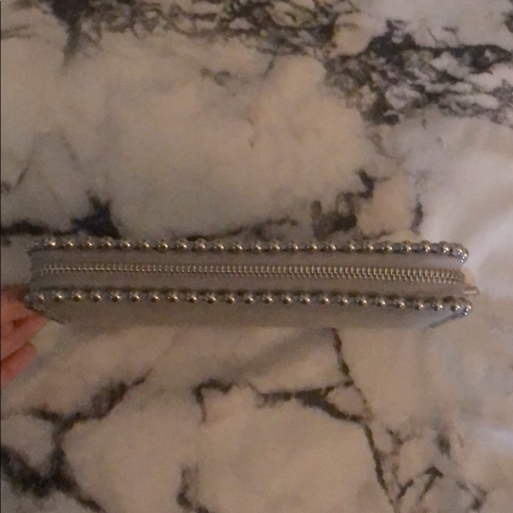 Grey Faux Suede Wallet - Picture 2 of 6